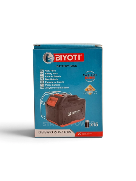 Аккумулятор BIYOTI 20 В, 6.0 А·ч, 15 ячеек, для электроинструментов