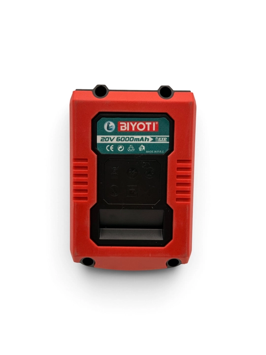 Аккумулятор BIYOTI 20 В, 6.0 А·ч, 15 ячеек, для электроинструментов