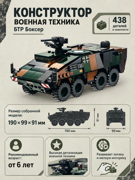 Konstruktor Harbiy texnika BTR Boxer, 438 detal
