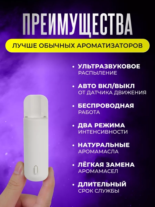 Avtomobil havo spreyi, elektr diffuzorli, 6 xil iforli, Ultrasonic