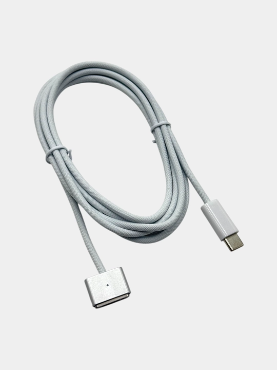 MacBook Air va Pro uchun Type-C dan MagSafe 3 gacha tez zaryadlovchi kabel (oq va qora) - 