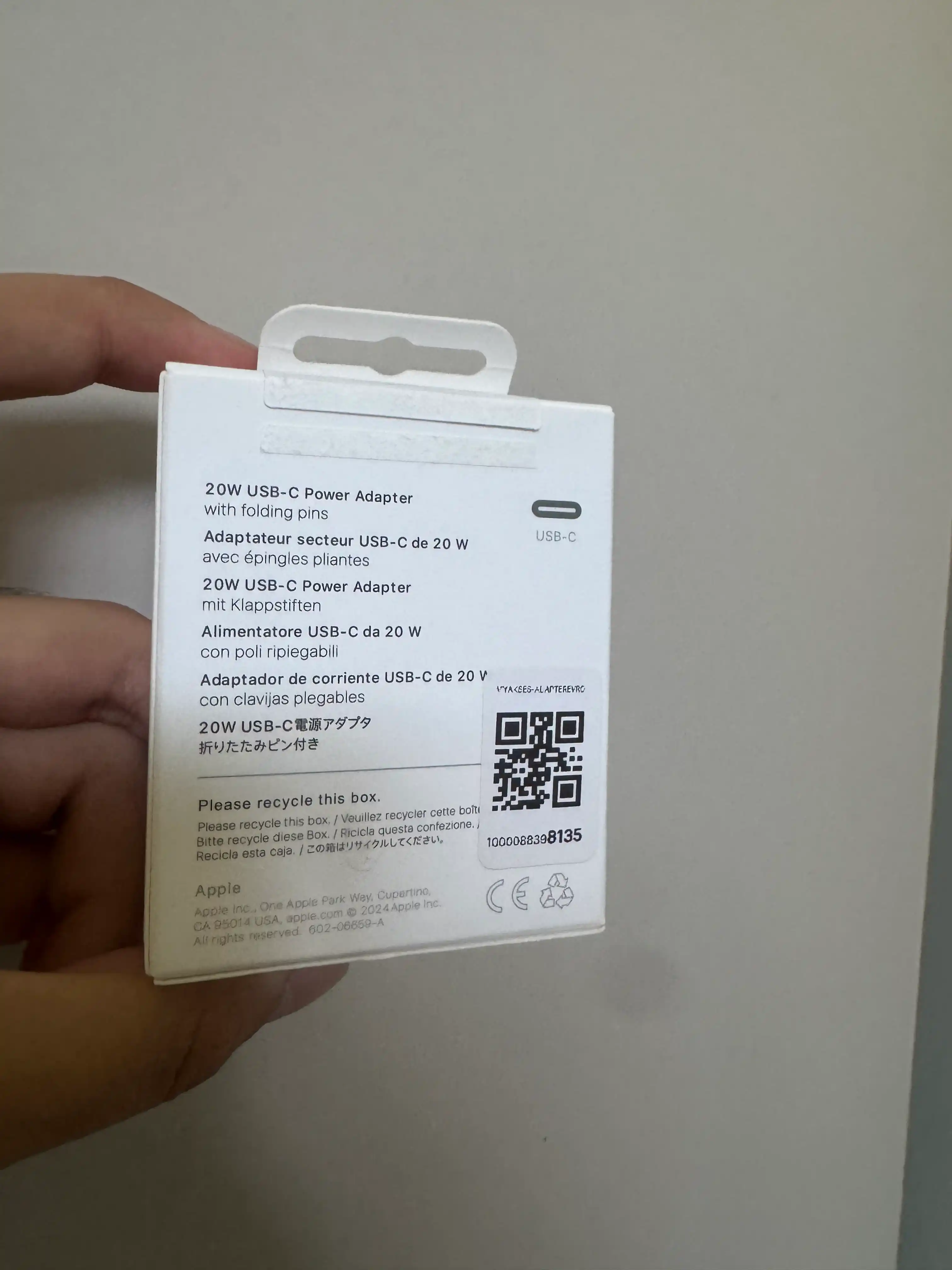 IPhone 20W USB-C tezkor quvvatlash adapteri, smartfonlar uchun quvvatlash moslamasi