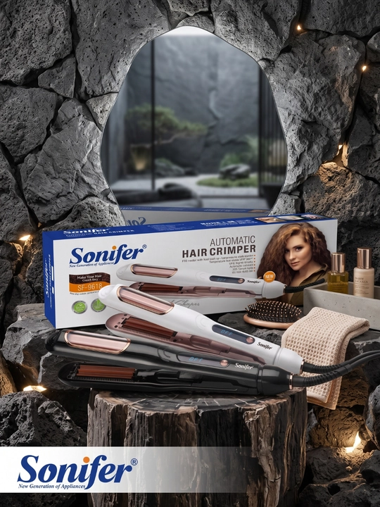 Sonifer Avtomatik soch crimper, sochni hajmli qiluvchi va shakllantiruvchi gofre stayler - 