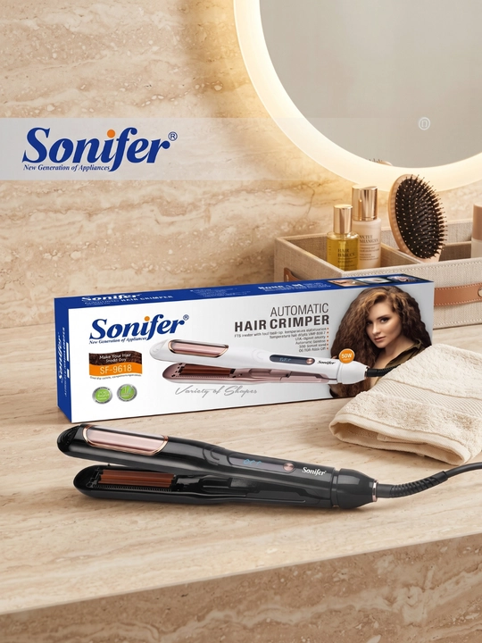 Sonifer Avtomatik soch crimper, sochni hajmli qiluvchi va shakllantiruvchi gofre stayler