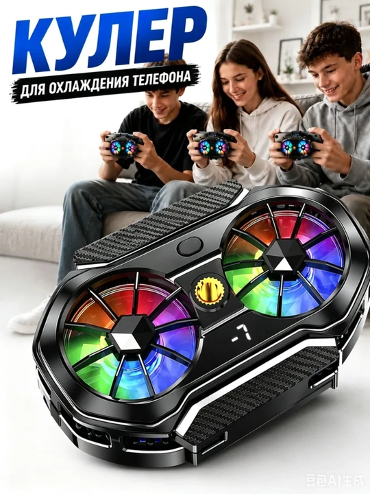 O'yinlar uchun kuchli magnitli o'yin telefoni sovutgichi - 