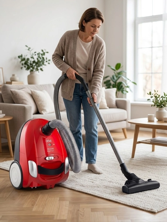 Пылесос Artel VCB 0316 Red для сухой уборки, с HEPA-фильтром и пылесборником 2 л, красный