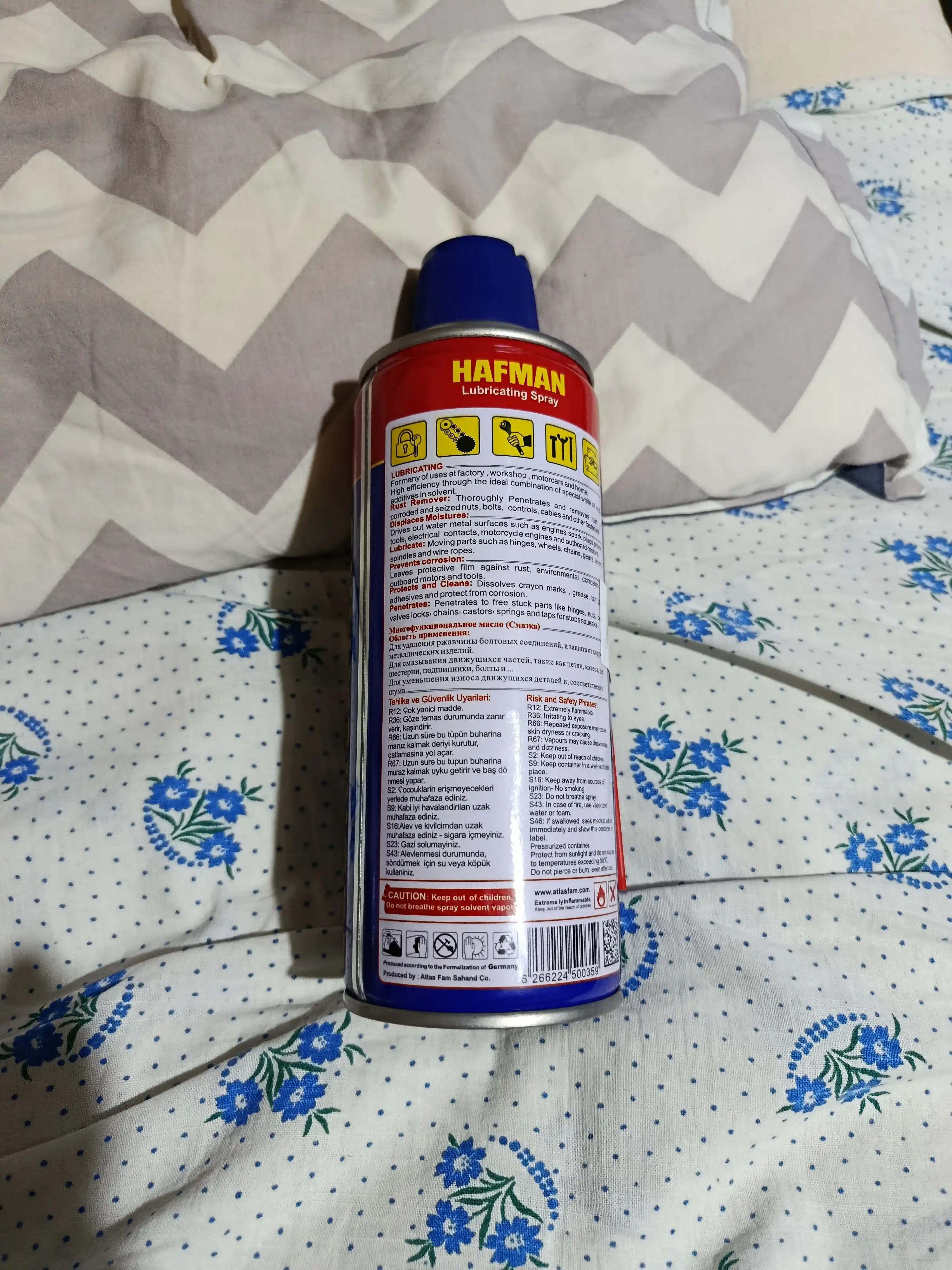 Moylovchi universal singuvchi Hafman, suyuq kalit WD-40, 450 ml