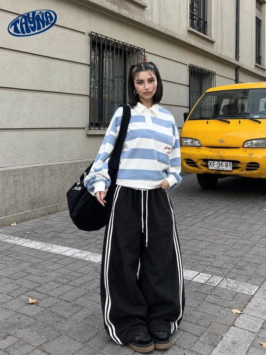 TAYNA ayollar oversayz keng sport joggerlari
