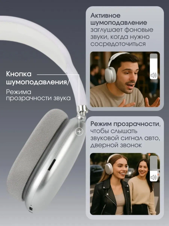 Bluetooth P9 simsiz quloqchinlar — mikrofonli, 100 A MAX