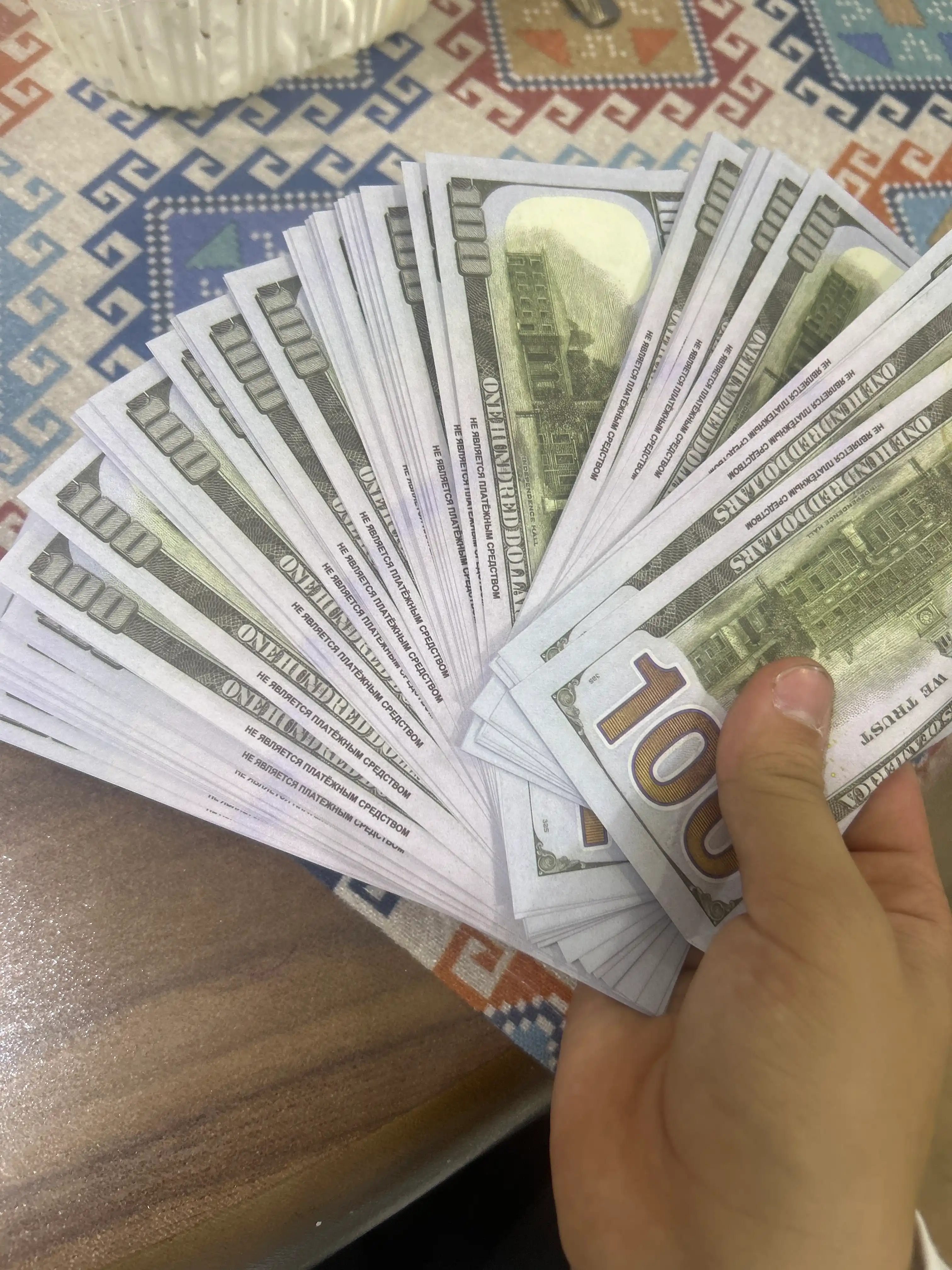 Доллар сувенир, ненастоящие деньги $ 100 долларов США