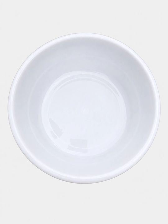 Plastik taz idish 1 L 2 L 3 L, tog‘ora, xo‘jalik idishi, oq plastik taz