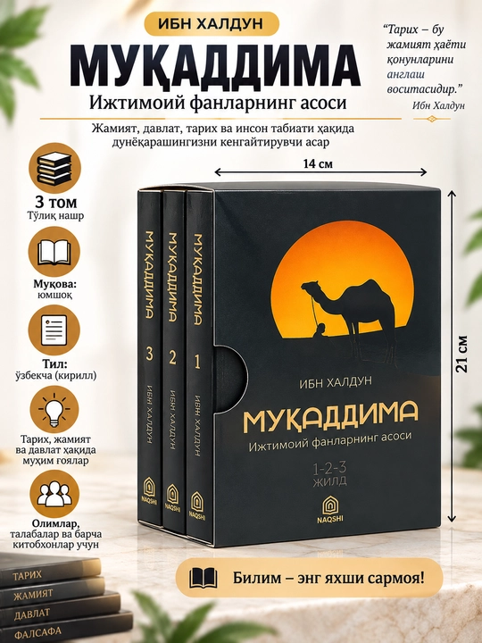 Muqaddima — Ibn Xaldun 3 jidli to'plam - 