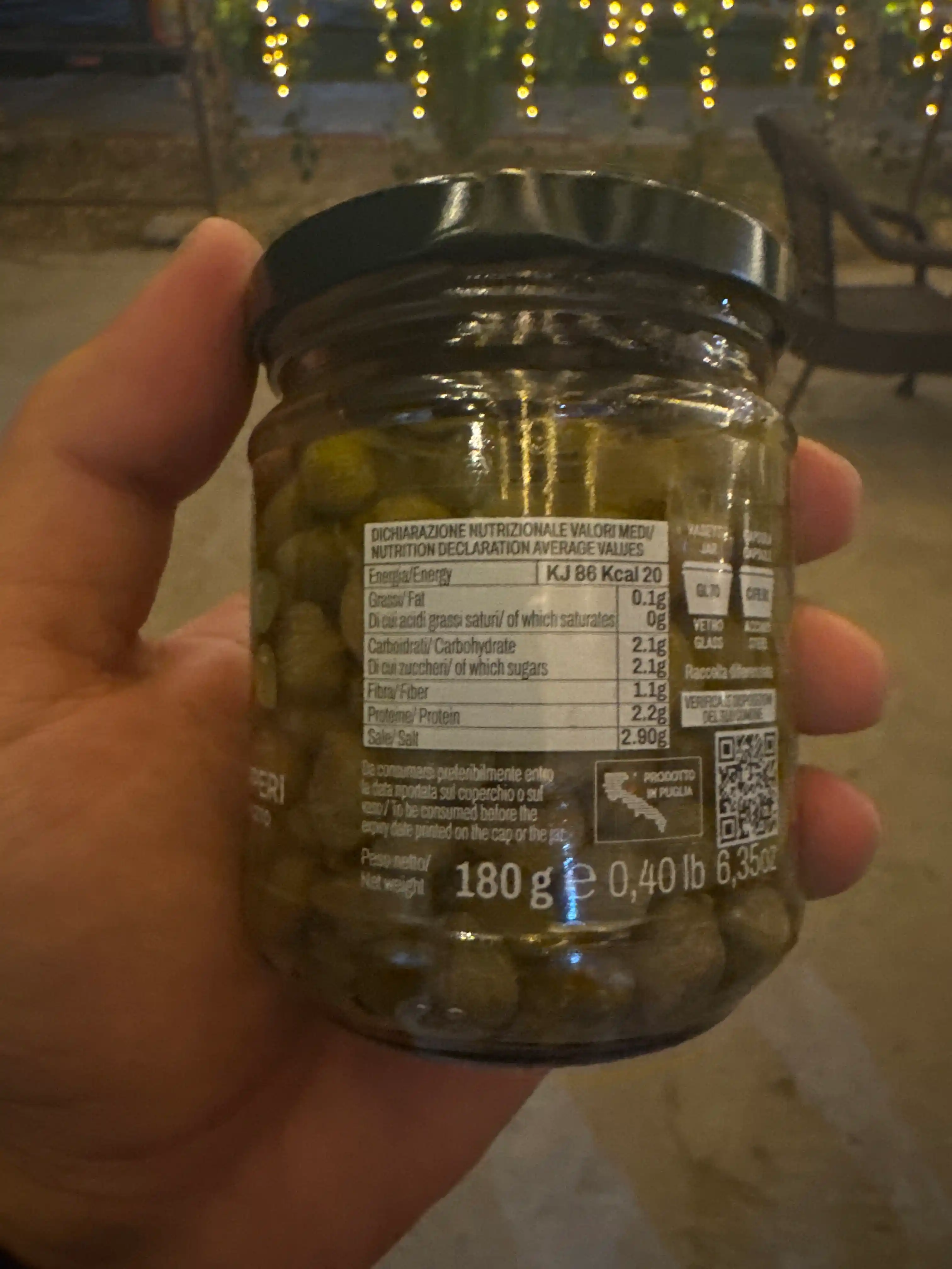Каперсы Italcarciofi, 212 мл