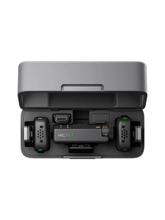 Telefon va kamera uchun DJI Mic Mini 2 (2TX + 1RX + Quti) simsiz ilmoqli mikrofoni