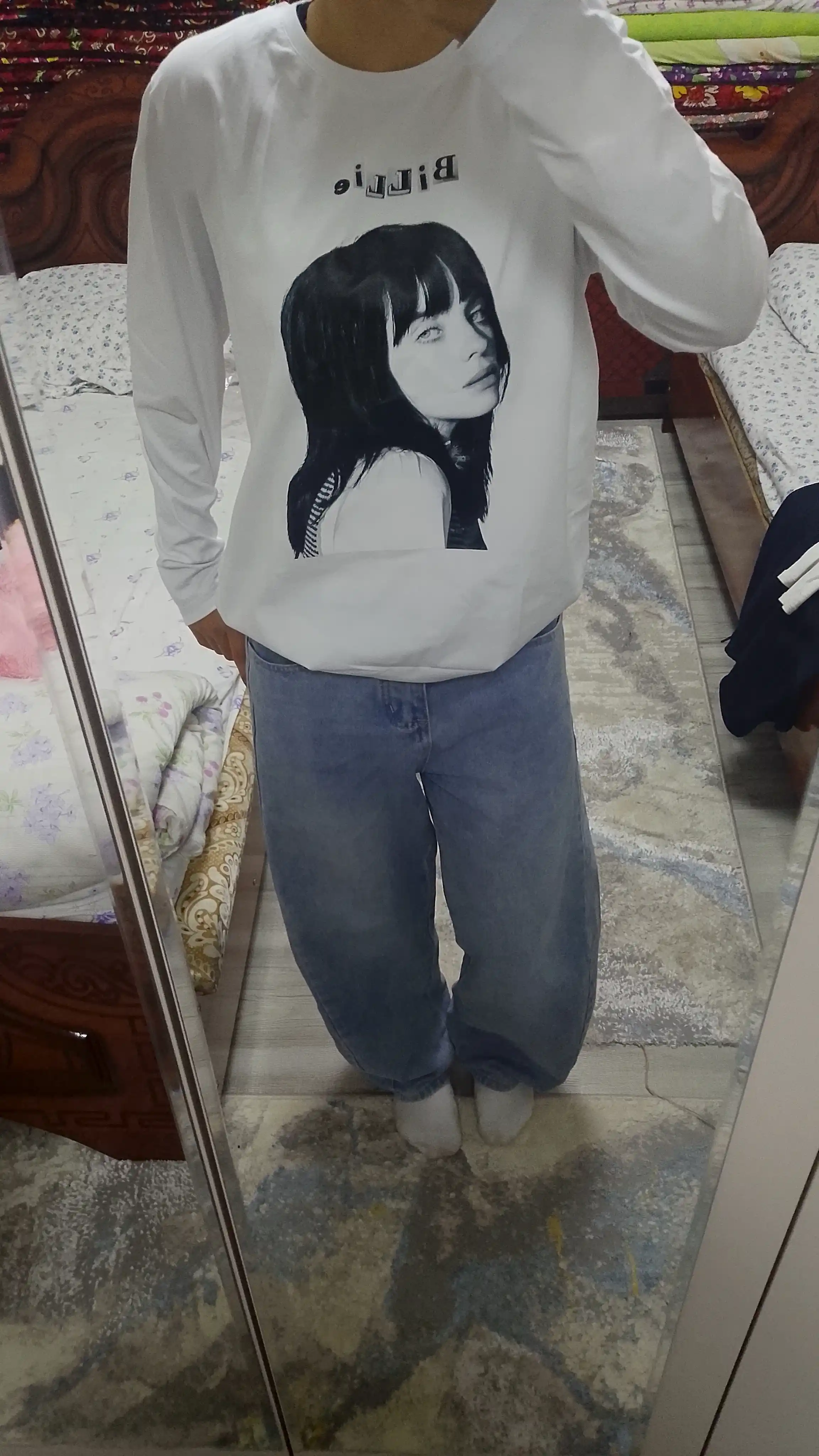 Erkaklar va ayollar uchun BILLIE EILLISH longsliv, bahor va kuz  mavsumi uchun