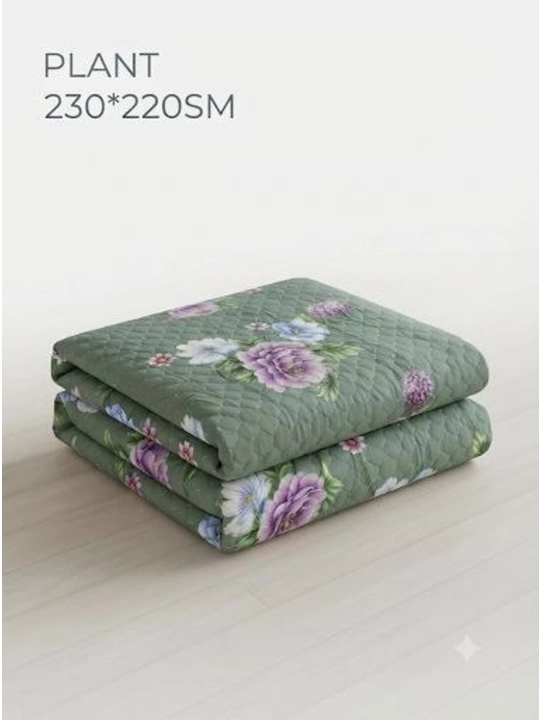 Ikki kishilik krovat uchun qavilgan choyshab-pled, 230x220 sm - 