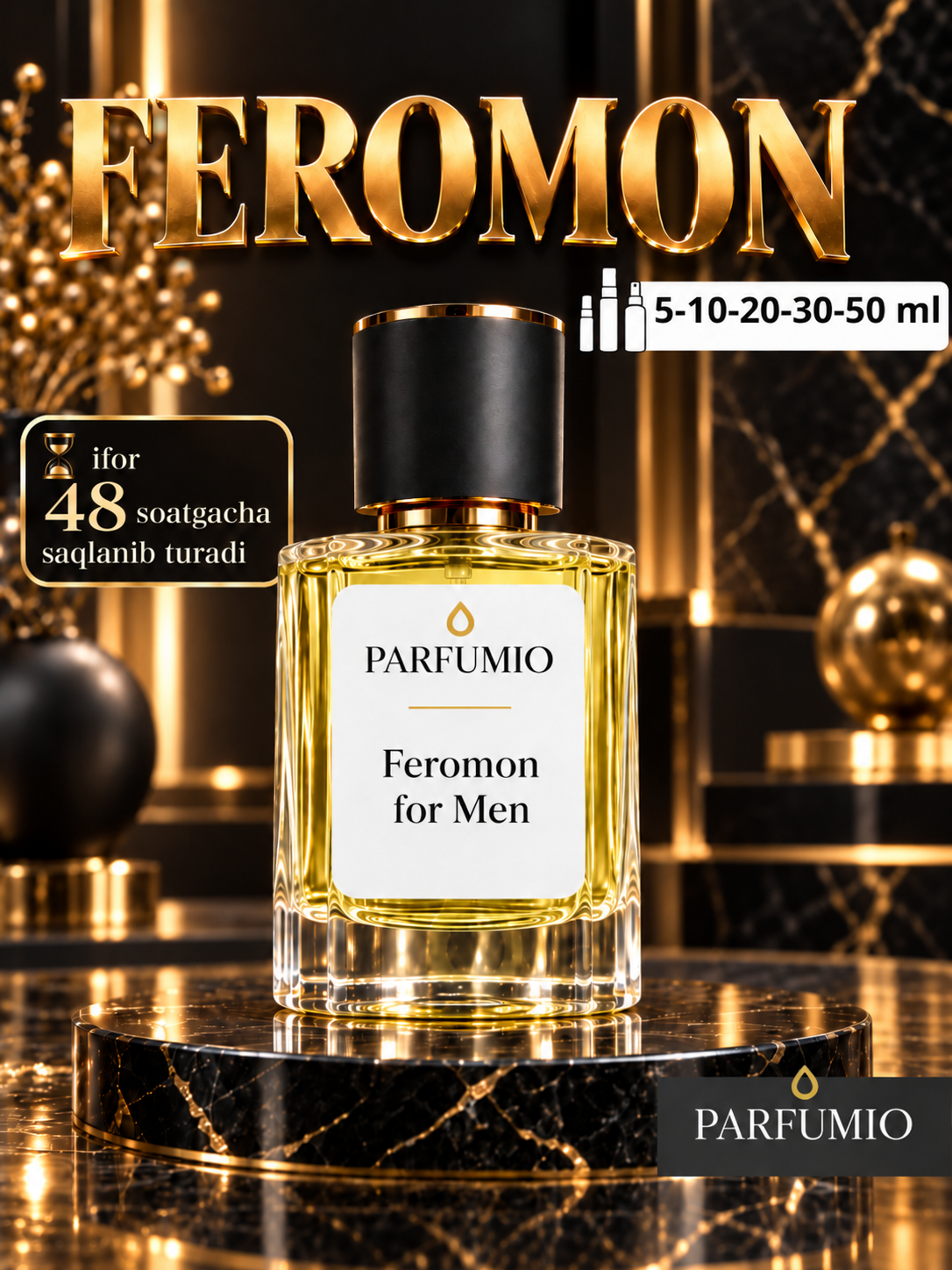 Feromon Atir - erkaklar va ayollar uchun chidamli atir, unisex - 