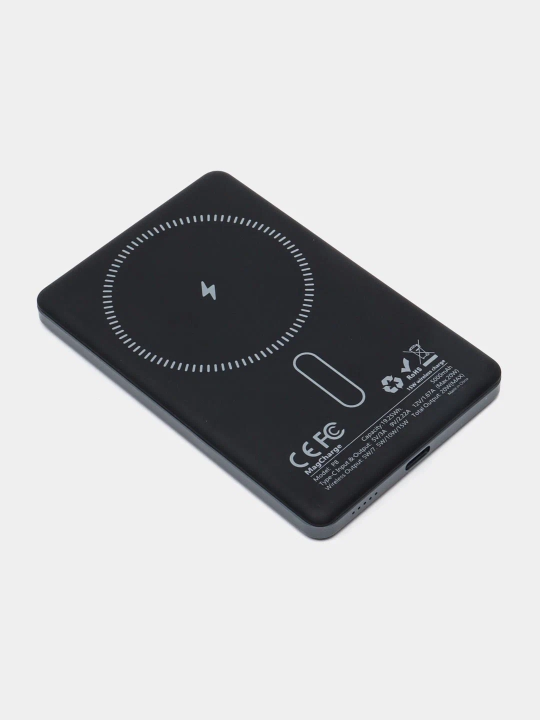 Magnitli Power BankMagCharge Ultra-Thin 5000mAh Titanium - MagSafe, 15 Vt, 20 Vt USB-C PD