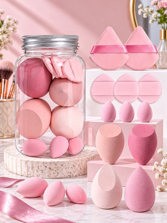 Мягкие спонжи для макияжа beauty blender набор косметических губок