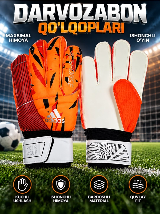 Darvozabon qo‘lqopi Response, futbol uchun, 5–10 razmer - 