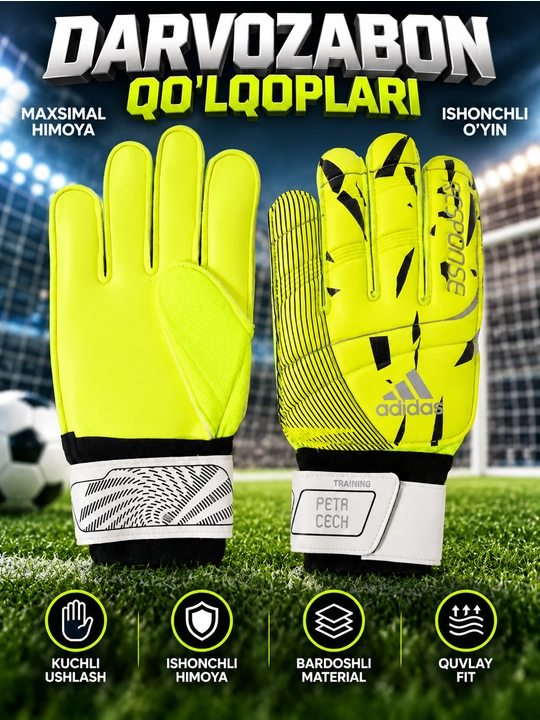 Darvozabon qo‘lqopi Response, futbol uchun, 5–10 razmer - 