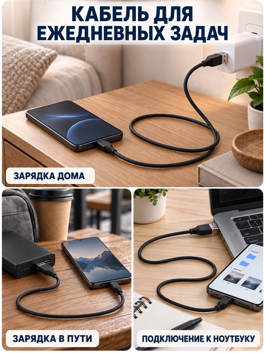 Кабель для зарядки, провод универсальный для зарядки и передачи данных, зарядный кабель USB