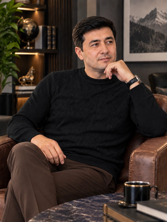 Erkaklar uchun ulkan sviter, katta o‘lchamli to‘qilgan trikotaj jemper, kuz, qish, bahor