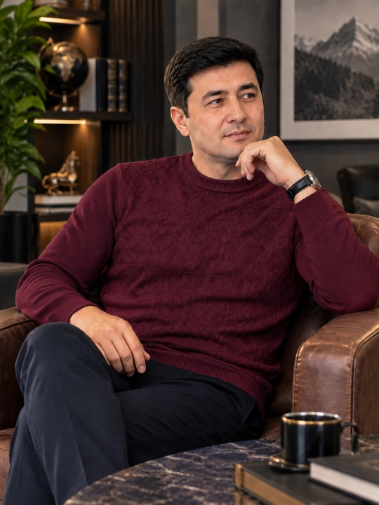 Erkaklar uchun ulkan sviter, katta o‘lchamli to‘qilgan trikotaj jemper, kuz, qish, bahor