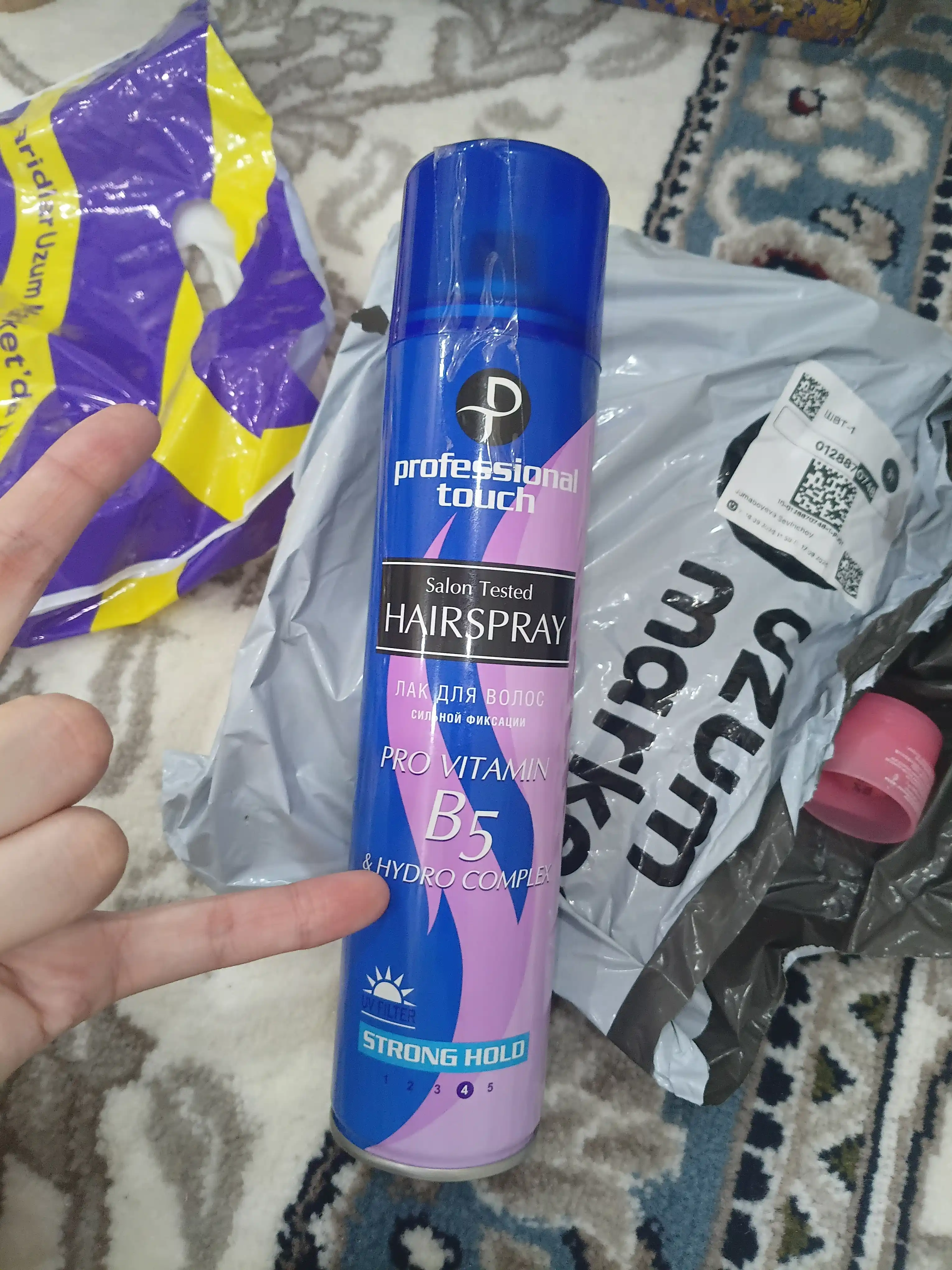 Лак для волос Professional Touch, сильная фиксация, 265 мл