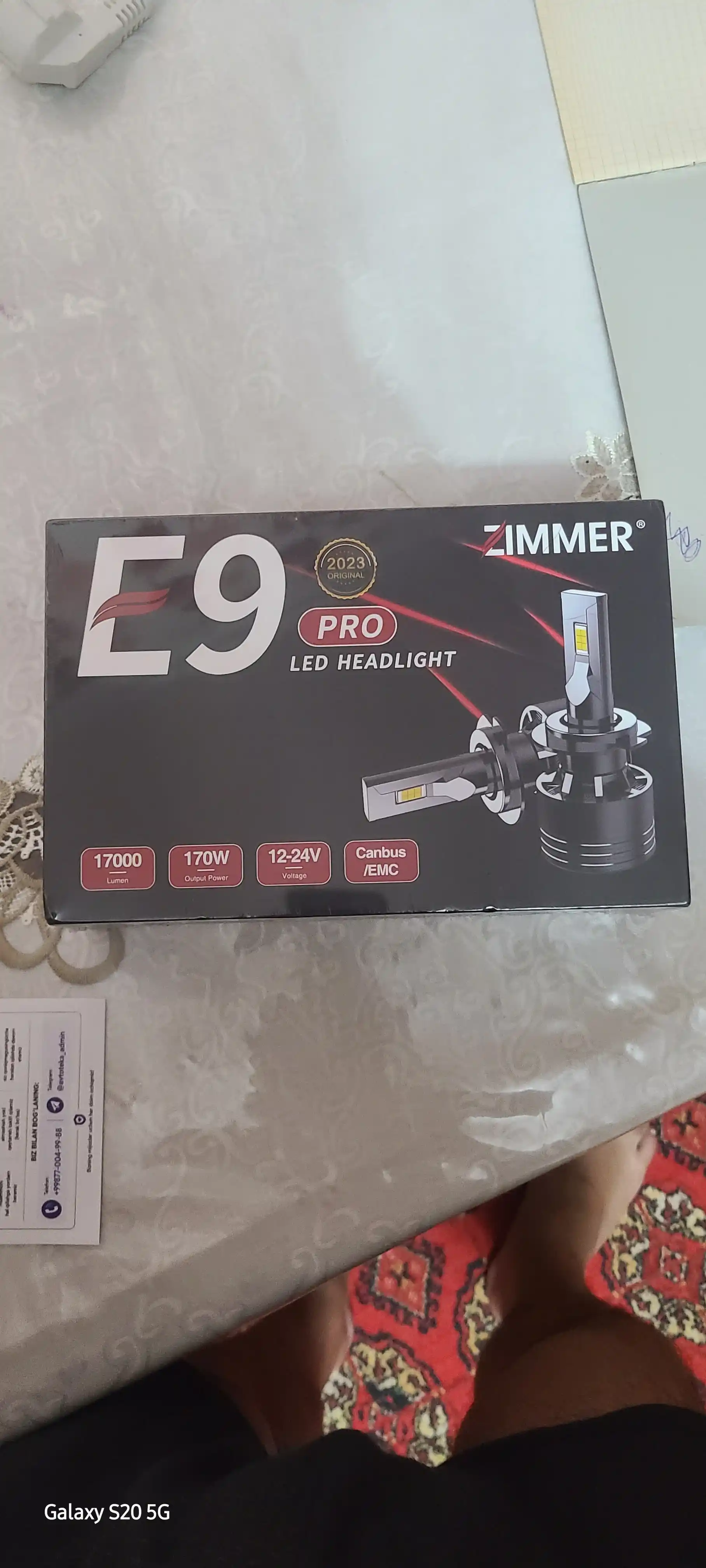 Zimmer LED lampalar E8 PRO va E9 PRO, uzoq va past nur, faralar, tumanga qarshi faralar