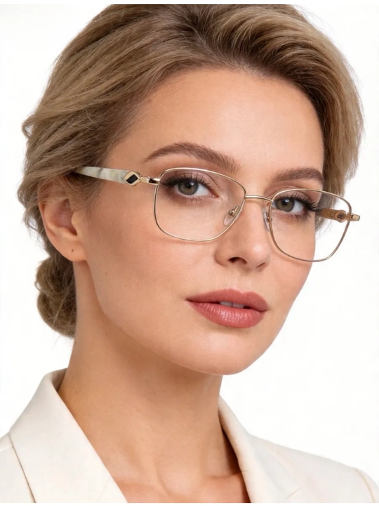 Женские очки для зрения, стеклянные линзы, от +0.50 до +4.00
