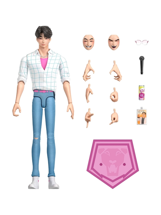 Mattel KPop Demon Hunters Saja Boys подвижная фигурка Jinu с аксессуарами и подставкой - 