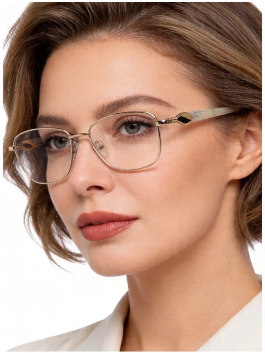 Женские очки для зрения, стеклянные линзы, от +0.50 до +4.00