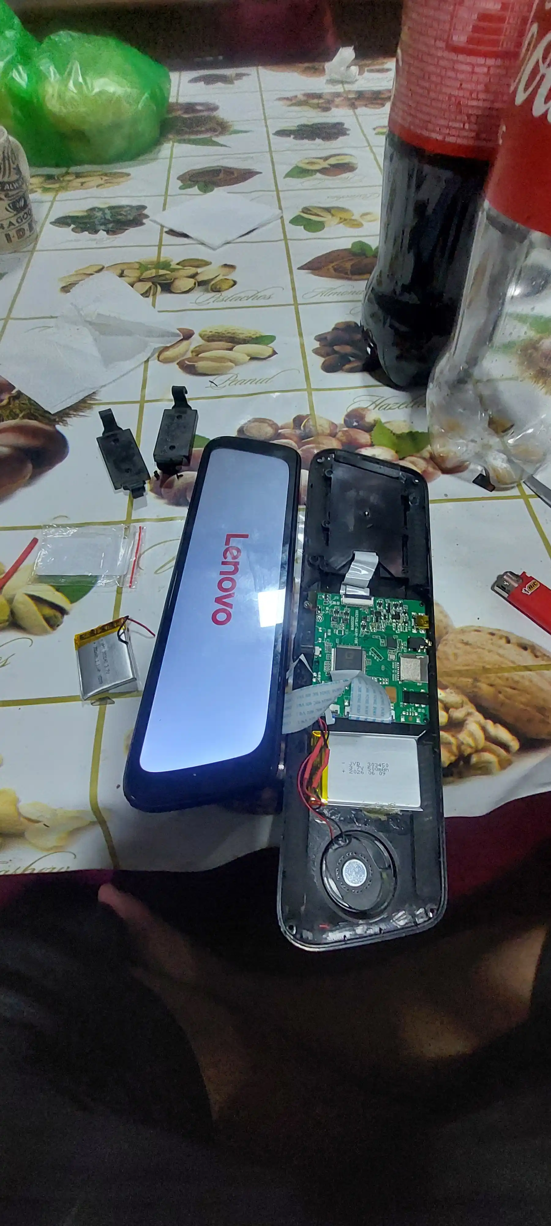 Li-Pol akkumulyator 303450, 3.7V 500mAh, 2pin, 30×34×50 mm