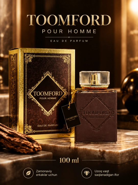Toomford Pour Homme erkaklar atiri, 100 ml — nafis va jozibali ifor - 