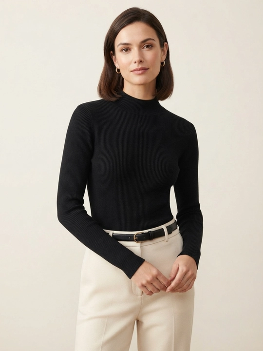 Sviter ayollar uchun, vodalazka, S-XL razmerlariga mos, kuz, qish, bahor mavsumiga
