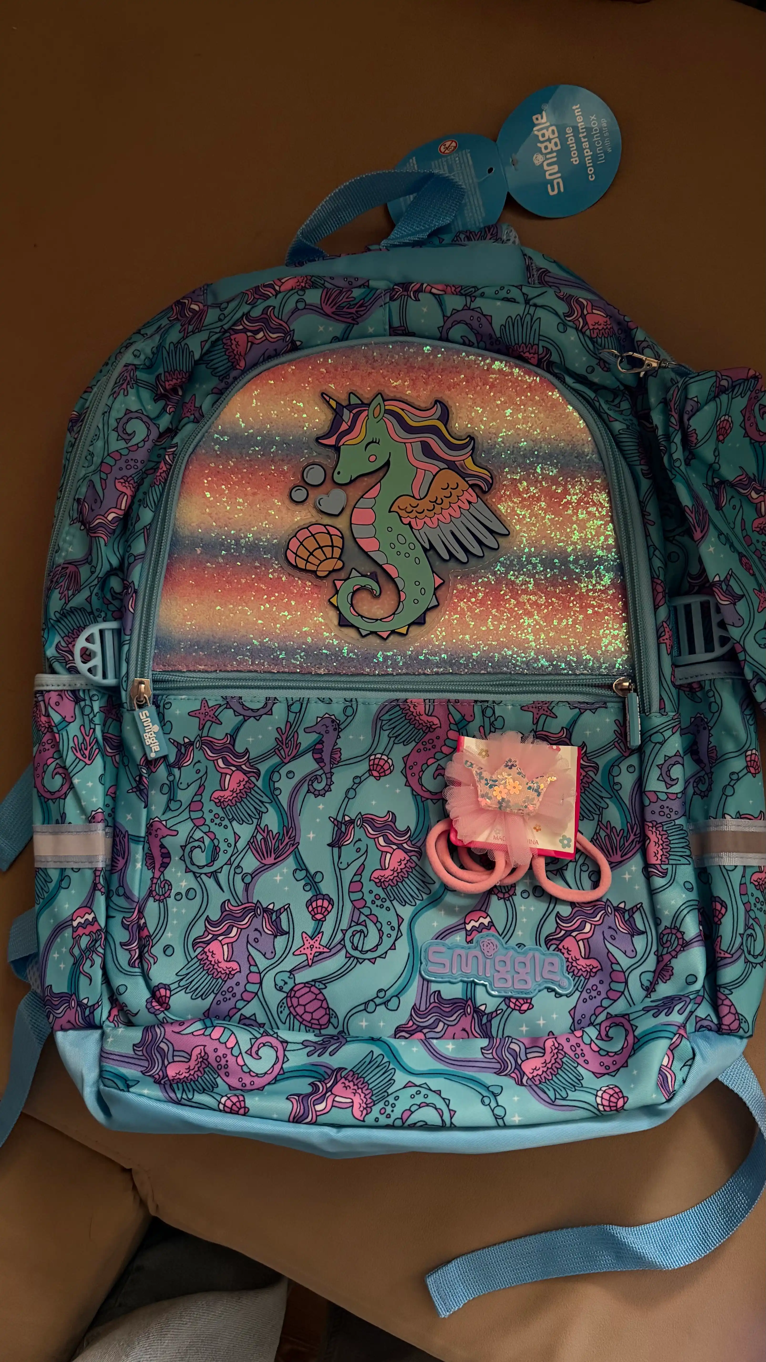 Smiggle maktab ryukzagi, ortopedik, qalamdonli, qizlar uchun, 1–4,-5-6-sinflar uchun