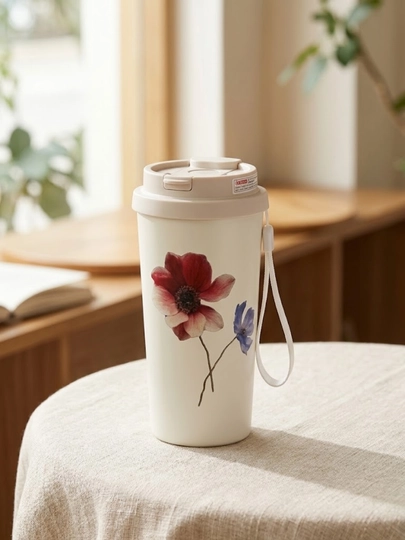 Choy va qahva uchun germetik termokrujka, SUS316 zanglamaydigan po‘latdan yasalgan, 500 ml