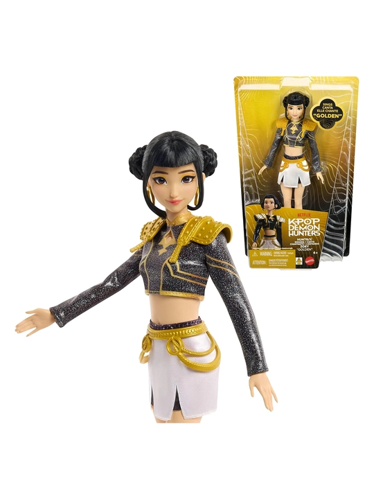 Mattel KPop Demon Hunters HUNTR/X музыкальная кукла Zoey Golden с песней - 