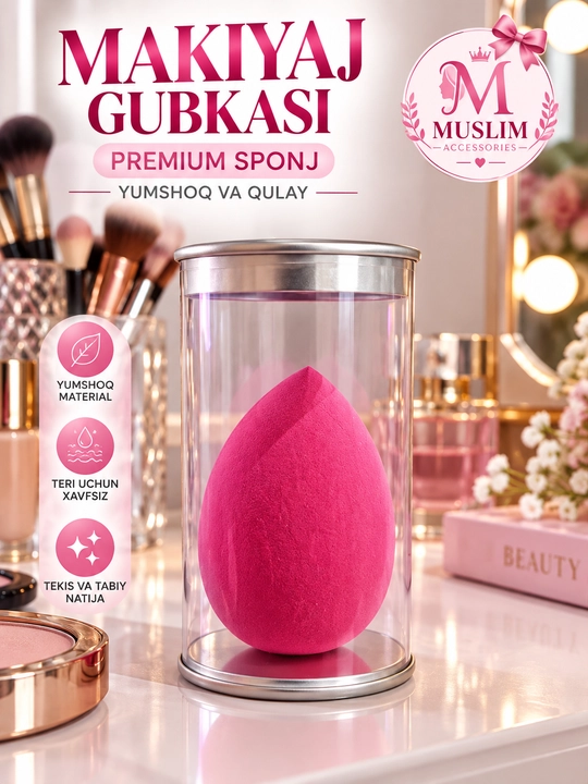 Makiyaj uchun premium tomchi shaklidagi gubka sponjlar - 