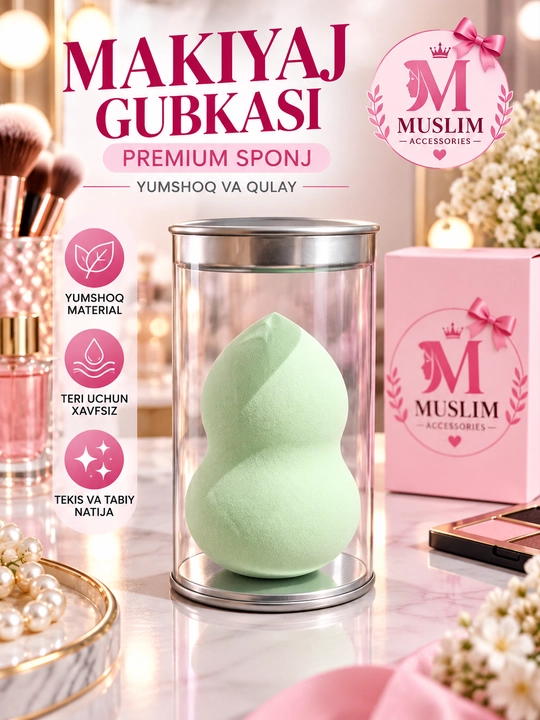 Makiyaj uchun premium tomchi shaklidagi gubka sponjlar - 