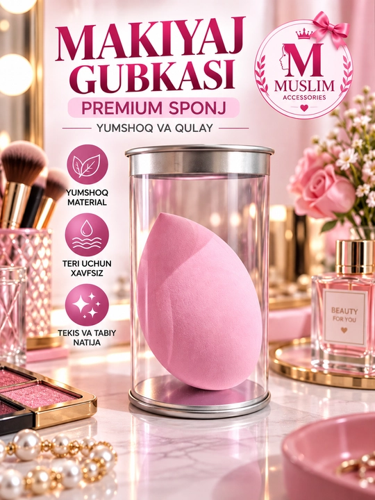 Makiyaj uchun premium tomchi shaklidagi gubka sponjlar - 