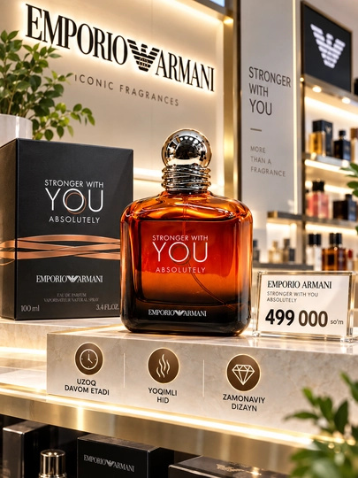 Мужской парфюм Giorgio Armani Stronger With You Absolutely, 100 мл