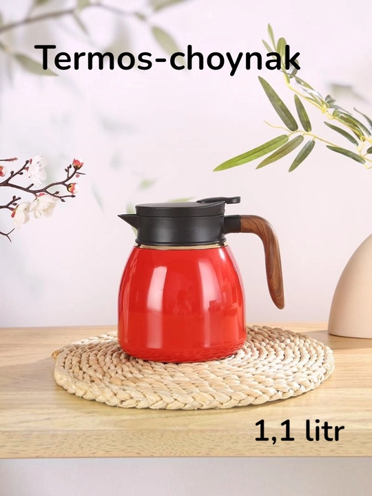 Issiqlikni uzoq vaqt saqlash uchun 1,1 litrli termos