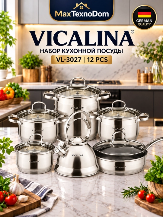 Vicalina VL-3027 набор посуды - 