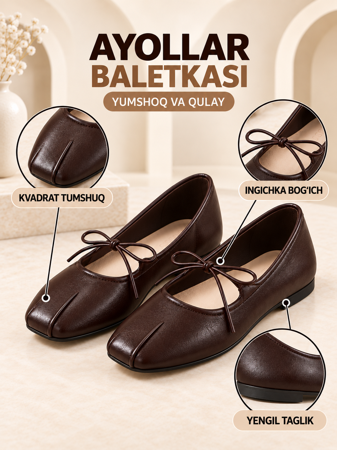 Tufli, baletka, ayollar uchun oyoq kiyimlar, qizlar uchun tufli, qizlar uchun baletka - 
