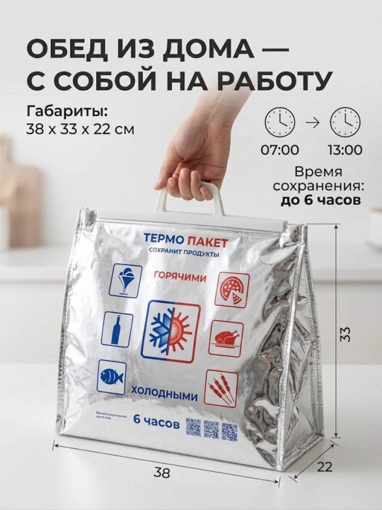 Термо-сумка для продуктов и напитков
