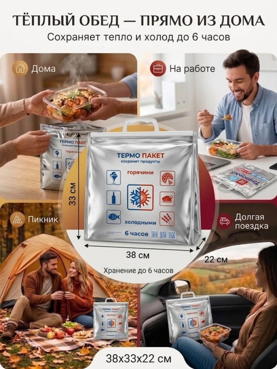 Термо-сумка для продуктов и напитков