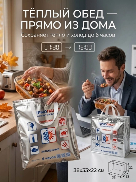 Термо-сумка для продуктов и напитков