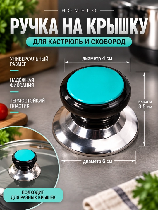 Держатель крышки, Ручка для крышки кастрюли и Деревянная ручка, Деревянная ручка - 